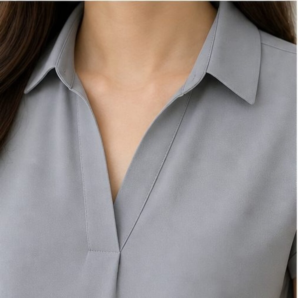 Olive Tunic Blouse - Picture 4 of 6